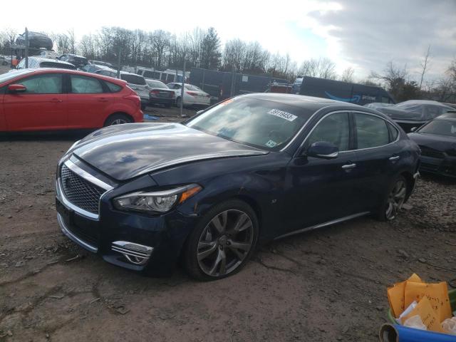 JN1BY1PR0JM370180 - 2018 INFINITI Q70L 3.7 LUXE BLUE photo 1