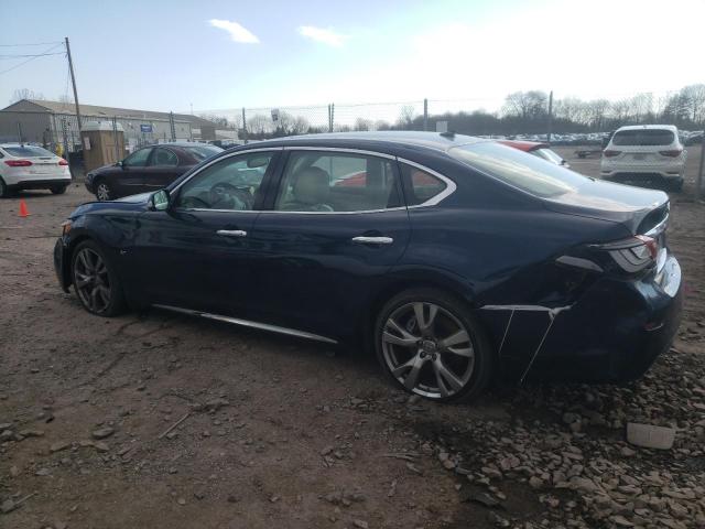 JN1BY1PR0JM370180 - 2018 INFINITI Q70L 3.7 LUXE BLUE photo 2