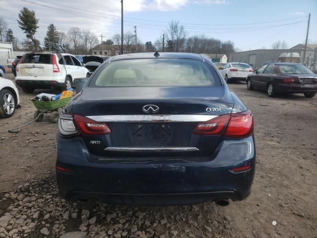 JN1BY1PR0JM370180 - 2018 INFINITI Q70L 3.7 LUXE BLUE photo 6