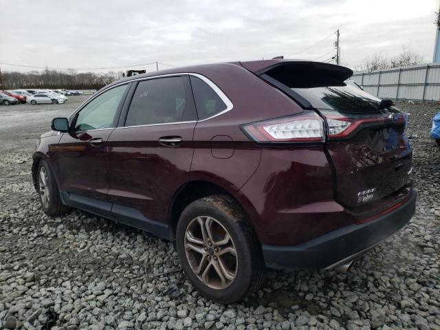 2FMPK4K96HBC51087 - 2017 FORD EDGE TITANIUM BURGUNDY photo 2