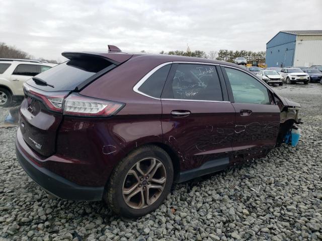 2FMPK4K96HBC51087 - 2017 FORD EDGE TITANIUM BURGUNDY photo 3