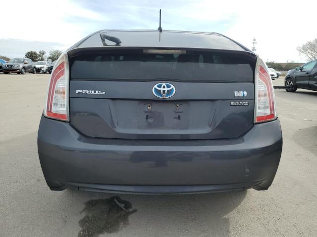 JTDKN3DU9E0375787 - 2014 TOYOTA PRIUS GRAY photo 6