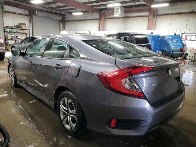 19XFC2F55JE000357 - 2018 HONDA CIVIC LX GRAY photo 2