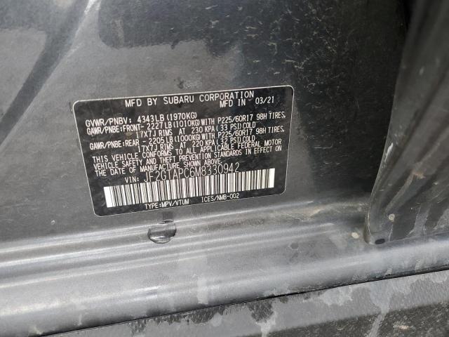JF2GTAPC6M8330942 - 2021 SUBARU CROSSTREK PREMIUM 灰色 照片 12