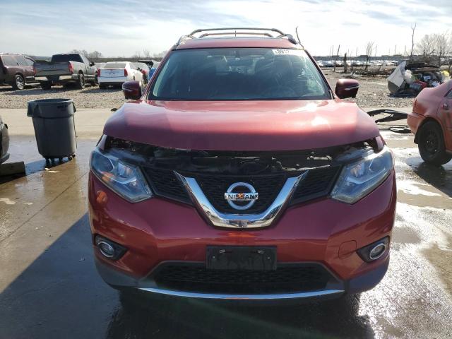 5N1AT2MT3FC816294 - 2015 NISSAN ROGUE S BURGUNDY photo 5