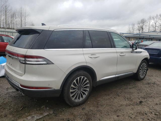 5LM5J7XCXNGL16198 - 2022 LINCOLN AVIATOR RESERVE WHITE photo 3