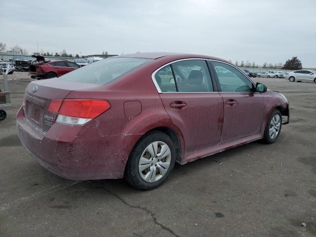 4S3BMAA63B1229324 - 2011 SUBARU LEGACY 2.5I RED photo 3