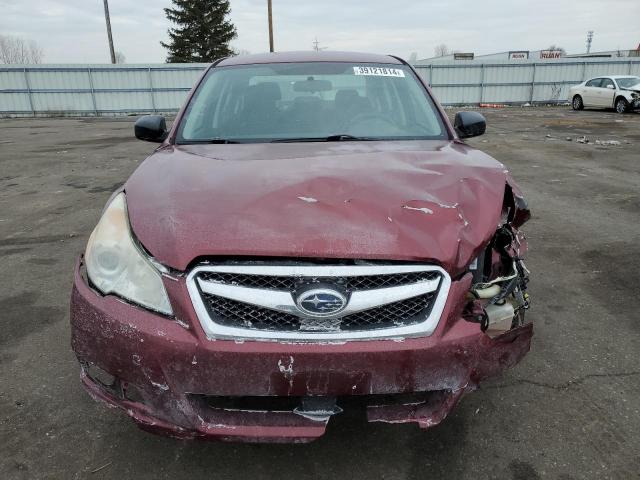 4S3BMAA63B1229324 - 2011 SUBARU LEGACY 2.5I RED photo 5