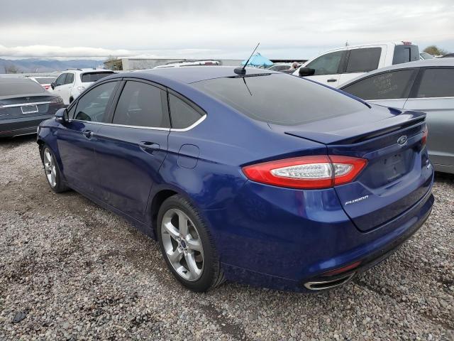 3FA6P0H94GR305476 - 2016 FORD FUSION SE BLUE photo 2