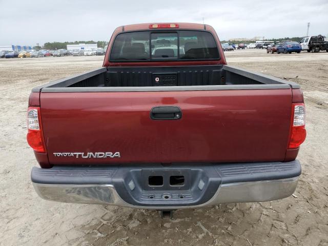 5TBRU34146S476072 - 2006 TOYOTA TUNDRA ACCESS CAB SR5 BURGUNDY photo 6