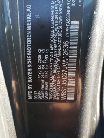 WBS1J5C57JVA12636 - 2018 BMW M2 GRAY photo 12