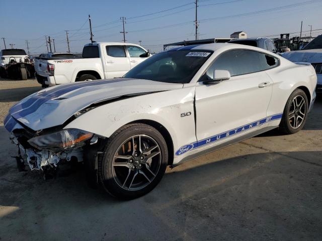 1FA6P8CFXM5123596 - 2021 FORD MUSTANG GT WHITE photo 1