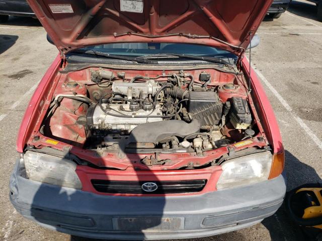 JT2EL55D8S0063719 - 1995 TOYOTA TERCEL STD RED photo 11