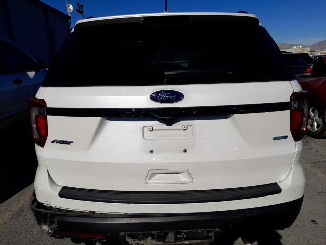 1FM5K8GT1KGA90182 - 2019 FORD EXPLORER SPORT WHITE photo 6