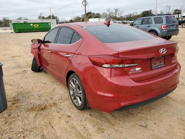 5NPD84LF6HH072840 - 2017 HYUNDAI ELANTRA SE RED photo 2