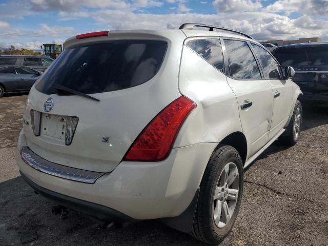 JN8AZ08T86W427042 - 2006 NISSAN MURANO SL WHITE photo 3