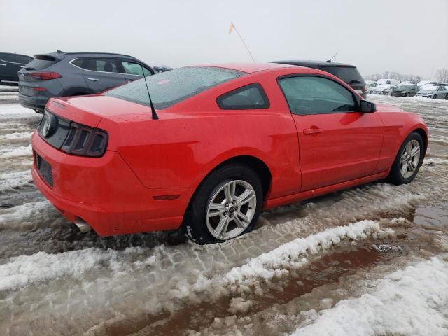 1ZVBP8AM7E5302056 - 2014 FORD MUSTANG RED photo 3