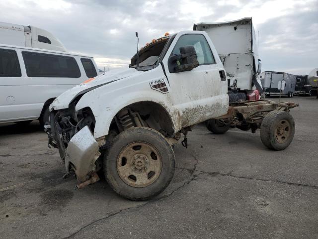 1FDSF35R08EA75615 - 2008 FORD F350 SRW SUPER DUTY WHITE photo 1