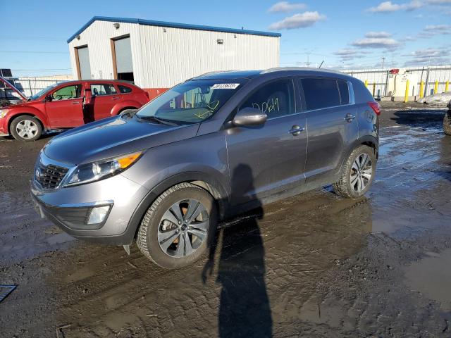 KNDPC3A20D7381479 - 2013 KIA SPORTAGE EX GRAY photo 1