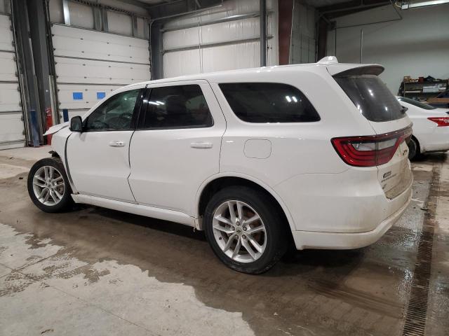 1C4RDJDG5NC106409 - 2022 DODGE DURANGO GT WHITE photo 2