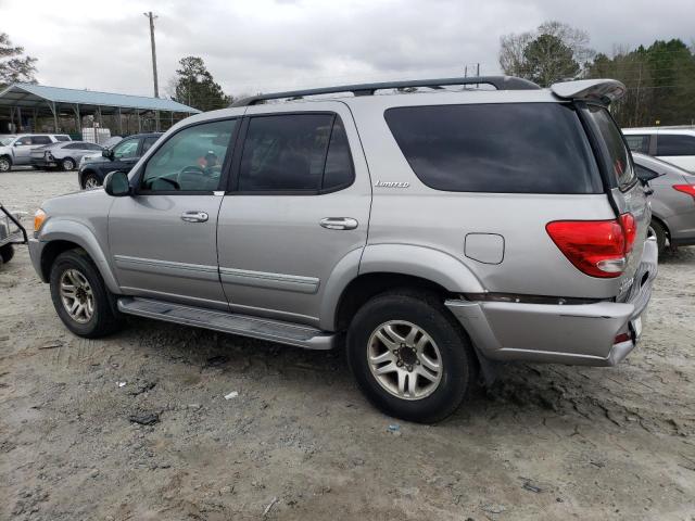 5TDZT38A85S250006 - 2005 TOYOTA SEQUOIA LIMITED SILVER photo 2