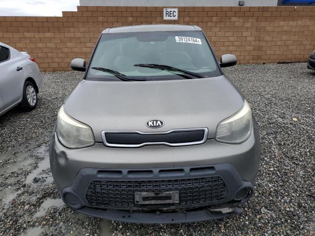 KNDJN2A22E7020539 - 2014 KIA SOUL GRAY photo 5