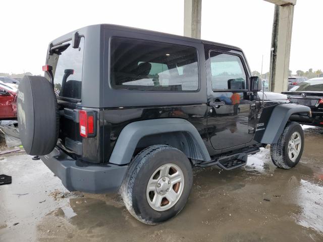 1C4AJWAGXFL627571 - 2015 JEEP WRANGLER SPORT BLACK photo 3