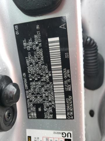 JTJBT20X580159629 - 2008 LEXUS GX 470 SILVER photo 13