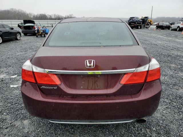 1HGCR2F34EA100461 - 2014 HONDA ACCORD LX BURGUNDY photo 6