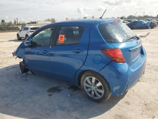 VNKKTUD30FA028483 - 2015 TOYOTA YARIS BLUE photo 2