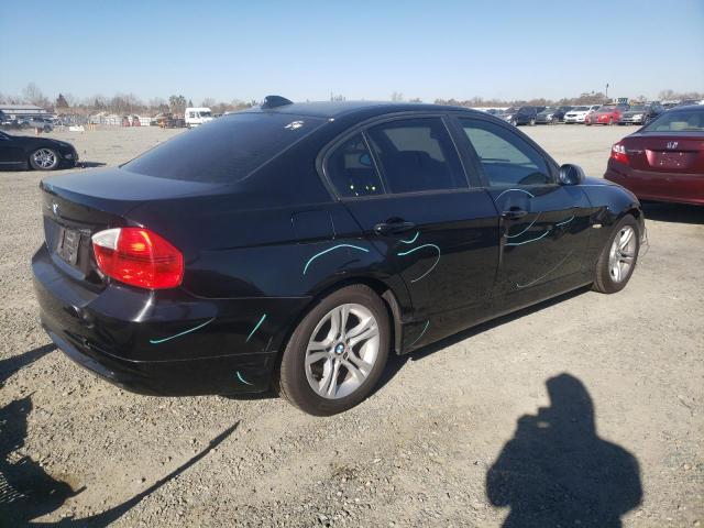 WBAVC53588A246976 - 2008 BMW 328 I SULEV BLACK photo 3