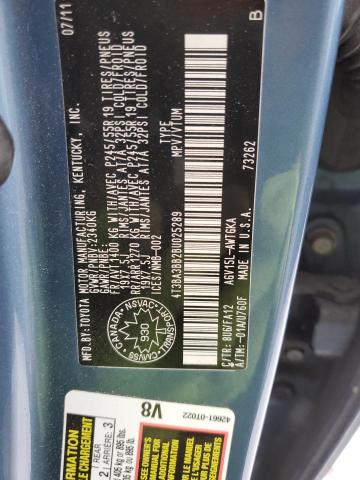 4T3BA3BB2BU025289 - 2011 TOYOTA VENZA BLUE photo 13