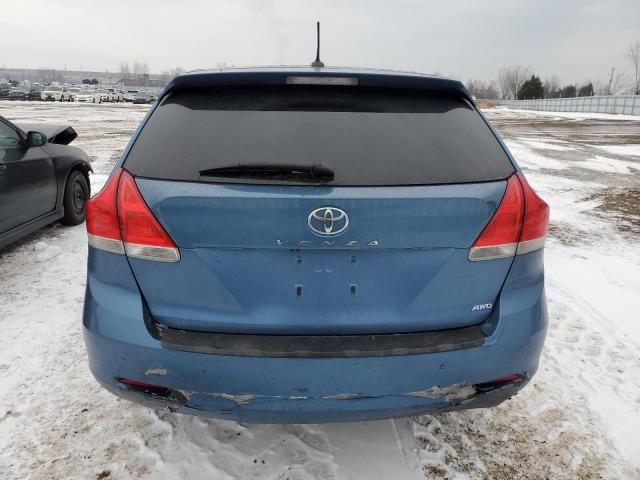 4T3BA3BB2BU025289 - 2011 TOYOTA VENZA BLUE photo 6