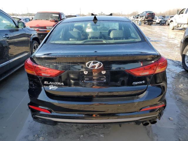 KMHD04LB0JU530397 - 2018 HYUNDAI ELANTRA SPORT BLACK photo 6