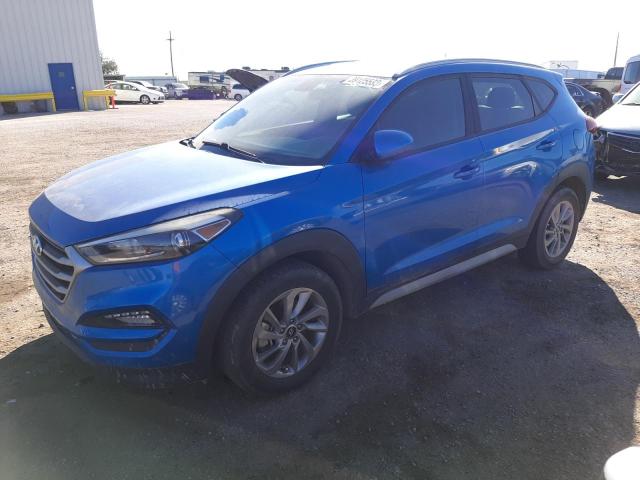 KM8J33A45JU625871 - 2018 HYUNDAI TUCSON SEL BLUE photo 1