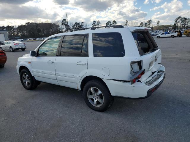 5FNYF18567B006954 - 2007 HONDA PILOT EXL WHITE photo 2