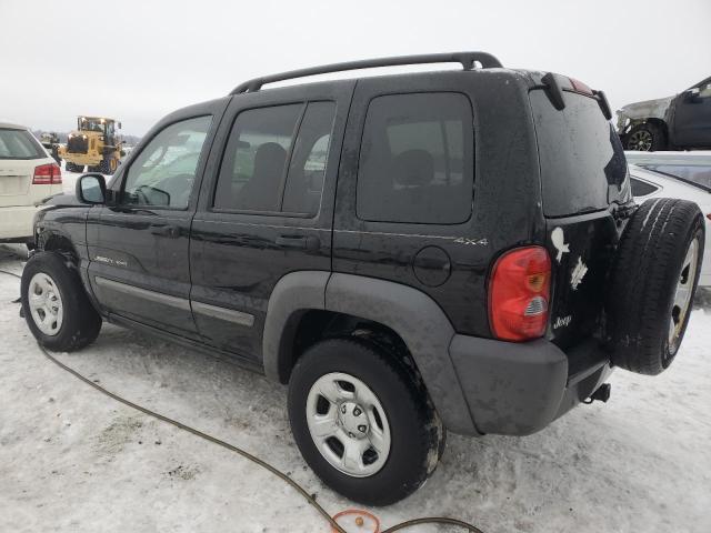 1J4GL48KX2W165552 - 2002 JEEP LIBERTY SPORT BLACK photo 2