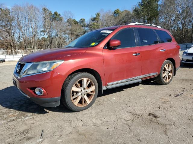 5N1AR2MN9EC643721 - 2014 NISSAN PATHFINDER S BURGUNDY photo 1