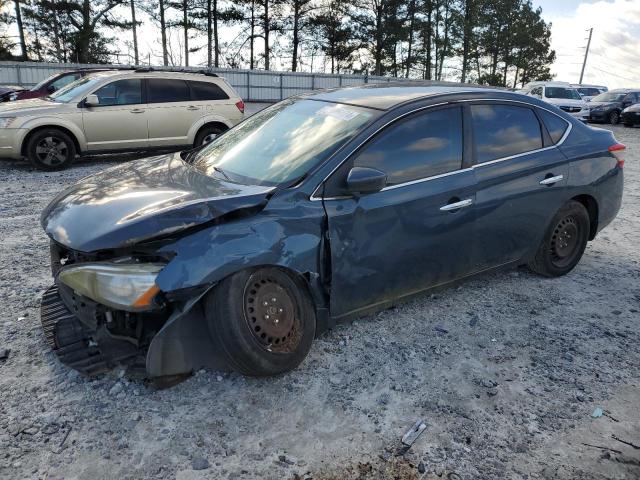 1N4AB7AP3DN908301 - 2013 NISSAN SENTRA S BLUE photo 1