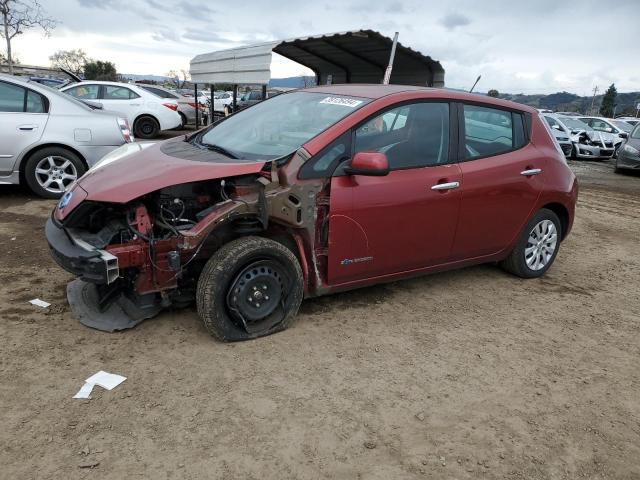 1N4AZ0CP0DC423903 - 2013 NISSAN LEAF S BURGUNDY photo 1