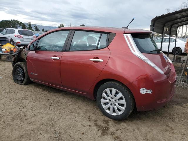 1N4AZ0CP0DC423903 - 2013 NISSAN LEAF S BURGUNDY photo 2