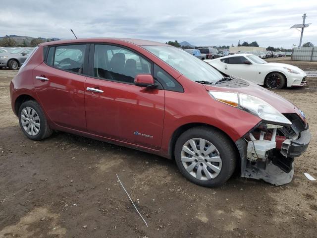 1N4AZ0CP0DC423903 - 2013 NISSAN LEAF S BURGUNDY photo 4