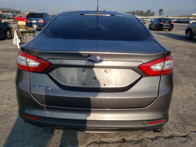 3FA6P0PU7ER383186 - 2014 FORD FUSION SE PHEV GRAY photo 6