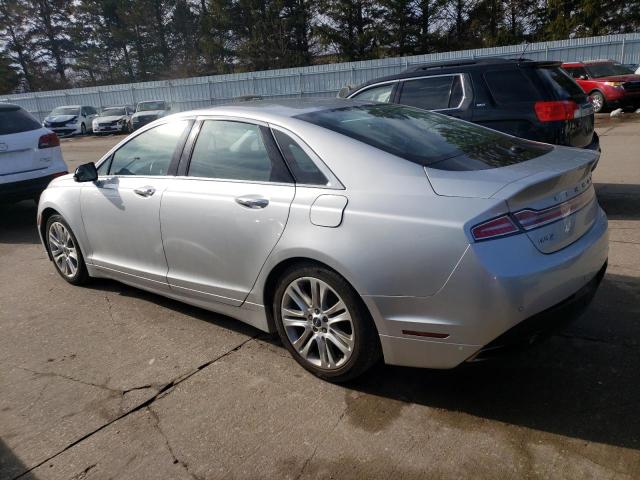 3LN6L2G91GR609542 - 2016 LINCOLN MKZ SILVER photo 2