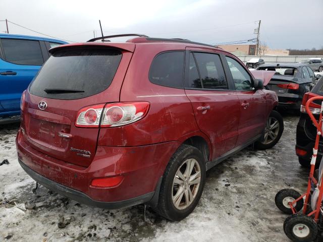 5XYZKDAG9BG001374 - 2011 HYUNDAI SANTA FE LIMITED RED photo 3