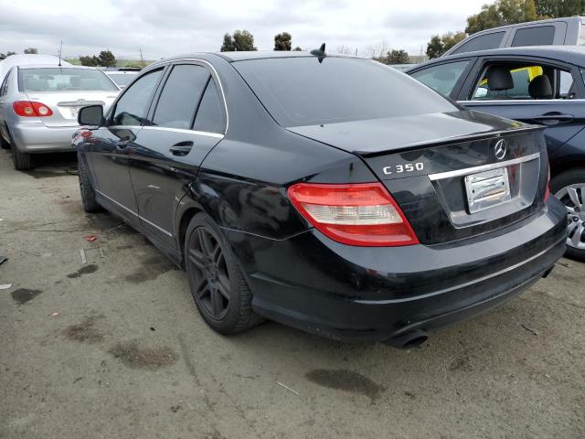 WDDGF56X48F045682 - 2008 MERCEDES-BENZ C 350 BLACK photo 2