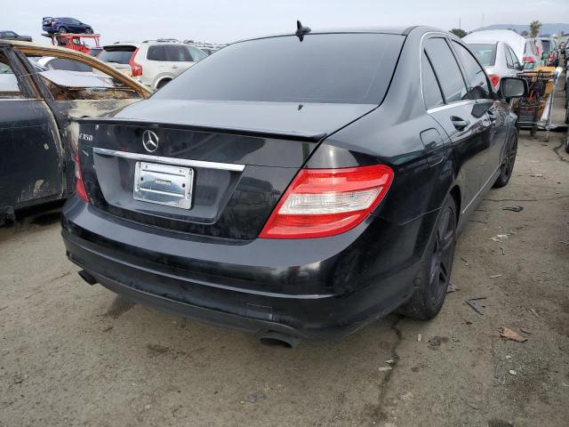 WDDGF56X48F045682 - 2008 MERCEDES-BENZ C 350 BLACK photo 3