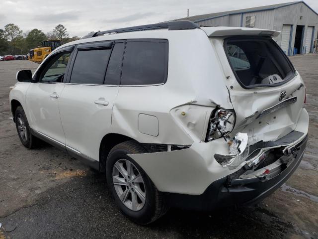 5TDZK3EHXCS057924 - 2012 TOYOTA HIGHLANDER BASE WHITE photo 2