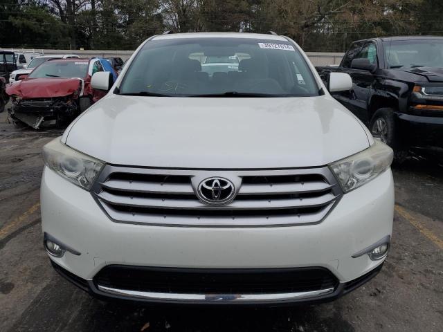 5TDZK3EHXCS057924 - 2012 TOYOTA HIGHLANDER BASE WHITE photo 5