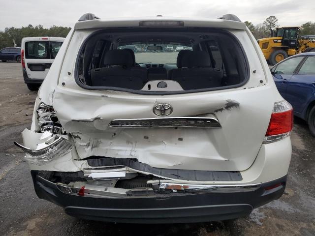 5TDZK3EHXCS057924 - 2012 TOYOTA HIGHLANDER BASE WHITE photo 6